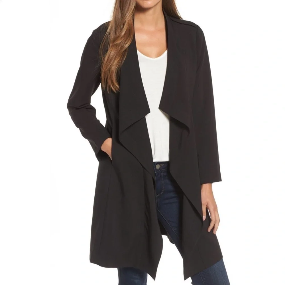 Thread & Supply Open Front Trench Black S